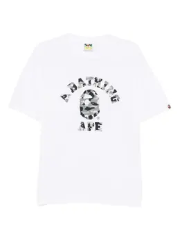 A BATHING APE®: Белая футболка 