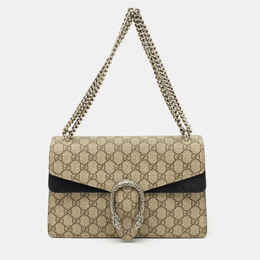 Gucci: Чёрная сумка  GG Supreme