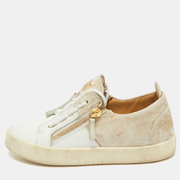 Giuseppe Zanotti: Белые кроссовки  Frankie