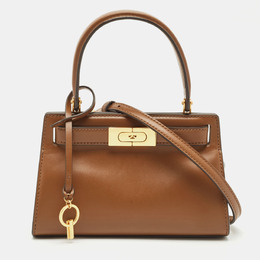 Tory Burch: Коричневая сумка на руку  Lee Radziwill