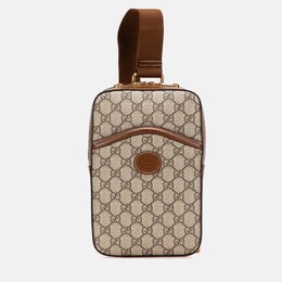 Gucci: Коричневая сумка  Interlocking G