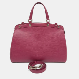 Louis Vuitton: Фиолетовая сумка  Épi