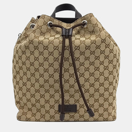 Gucci: Бежевый рюкзак 