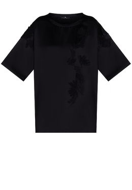 ERMANNO SCERVINO: Чёрная футболка 