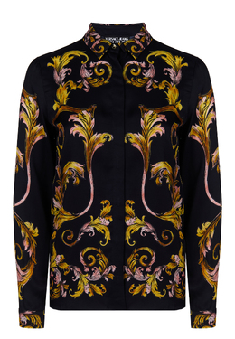 VERSACE JEANS COUTURE: Чёрная блуза 