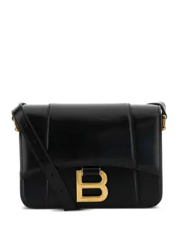 Balenciaga: Чёрная сумка  Hourglass