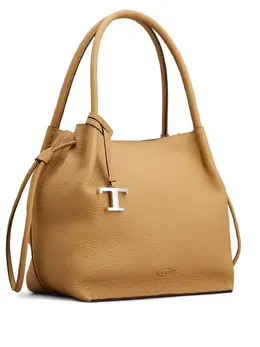 Tod's: Бежевая сумка-шоппер 