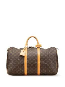 Louis Vuitton Pre-Owned: Коричневая дорожная сумка 
