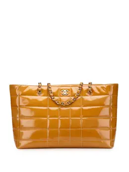 CHANEL Pre-Owned: Коричневая сумка-шоппер 