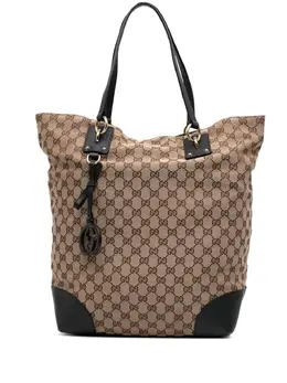 Gucci Pre-Owned: Коричневая сумка-шоппер 