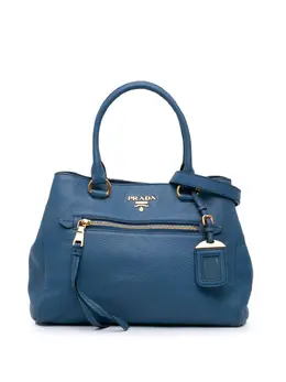 Prada Pre-Owned: Голубая сумка-шоппер 