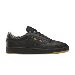Reebok: Чёрные кроссовки  Club C 85