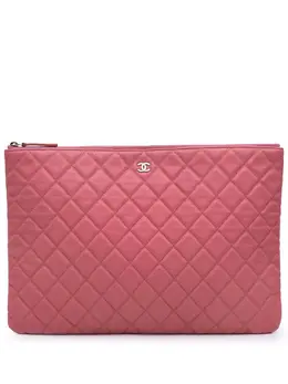 CHANEL Pre-Owned: Розовый клатч 