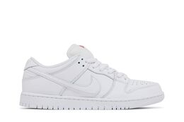 Nike: Белые кроссовки  Dunk Low Pro SB