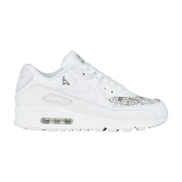 Nike: Белые кроссовки  Air Max 90 Laser