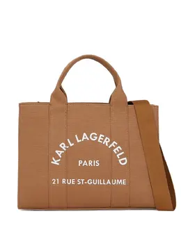 Karl Lagerfeld: Коричневая сумка-шоппер  Rue St Guillaume