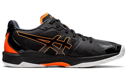 Asics: Чёрные кроссовки 