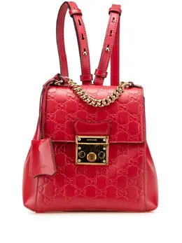 Gucci Pre-Owned: Красный рюкзак 