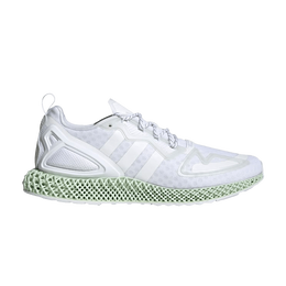 Adidas: Белые кроссовки  ZX 2K 4D