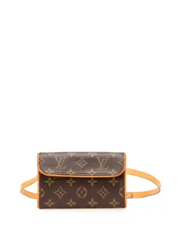 Louis Vuitton Pre-Owned: Коричневая поясная сумка 