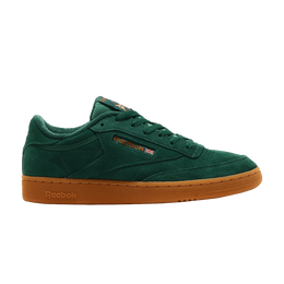 Reebok: Тёмные кроссовки  Club C 85
