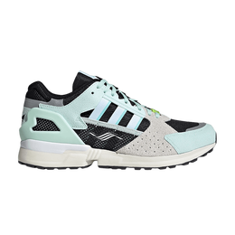 Adidas: Зелёные кроссовки  ZX