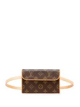 Louis Vuitton Pre-Owned: Коричневая поясная сумка 