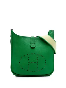 Hermès Pre-Owned: Зелёная сумка через плечо 