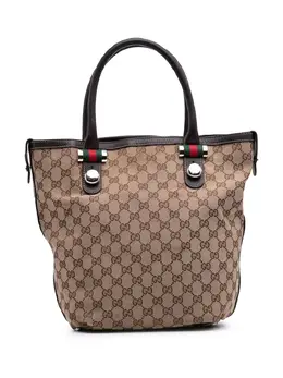 Gucci Pre-Owned: Коричневая сумка-шоппер 