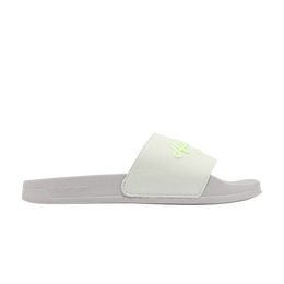 Adidas: Зелёные кроссовки  Adilette
