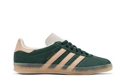 Adidas: Зелёные кроссовки  Gazelle Indoor