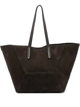 Brunello Cucinelli: Коричневая сумка-шоппер 