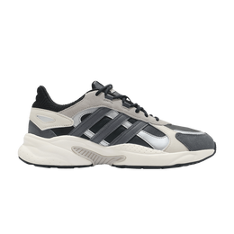 Adidas: Серые кроссовки 