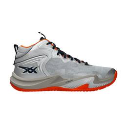 Asics: Серебристые кроссовки 