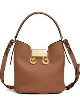 Marni: Коричневая сумка 