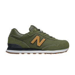 New Balance: Зелёные кроссовки  515