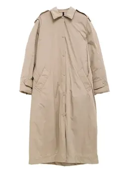 Moncler: Бежевый плащ 