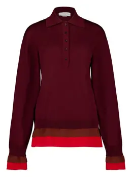 Stella McCartney: Бордовое поло 
