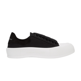Alexander McQueen: Чёрные кроссовки  Deck Plimsoll
