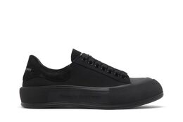 Alexander McQueen: Чёрные кроссовки  Deck Plimsoll