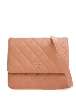 CHANEL Pre-Owned: Коричневый кошелёк 