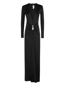 Victoria Victoria Beckham: Платье с v-образным вырезом 