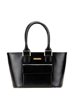 Burberry Pre-Owned: Чёрная сумка-шоппер 