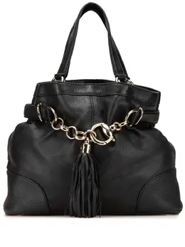 Gucci Pre-Owned: Чёрная сумка-шоппер 