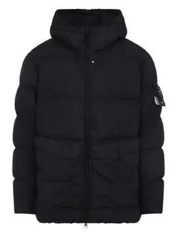Stone Island: Чёрная куртка  Compass