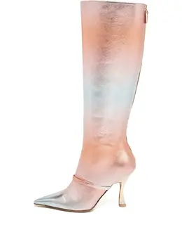 Malone Souliers: Оранжевые ботинки 