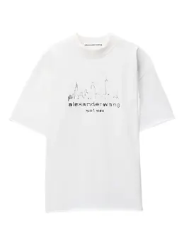 Alexander Wang: Хлопковая футболка 