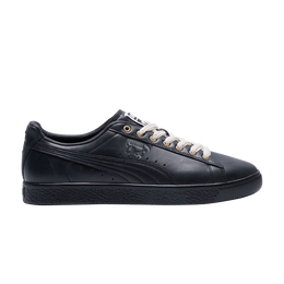 PUMA: Чёрные кроссовки  Clyde