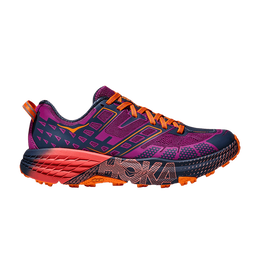 HOKA: Фиолетовые кроссовки 