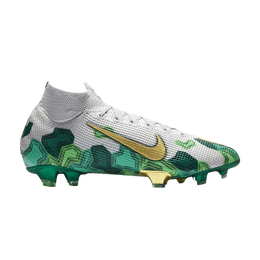 Nike: Зелёные кроссовки  Mercurial